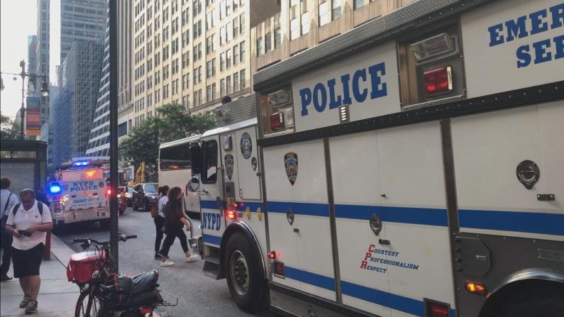 纽约7号线5大道撞死人 地铁站拥挤混乱