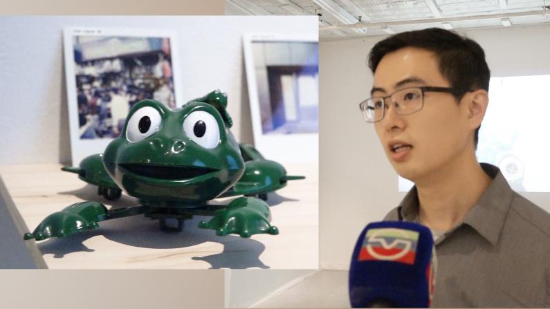 玩具青蛙的“退休计划” 装置作品体现纽约华埠生活