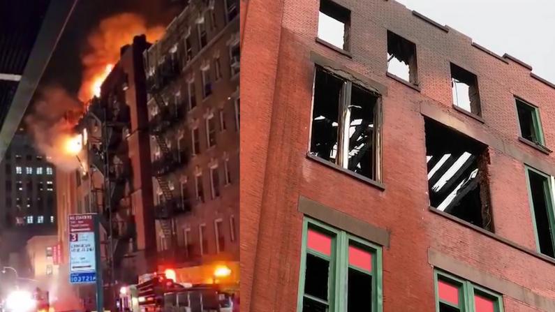 纽约华埠5级大火 8.5万件华人博物馆藏恐毁