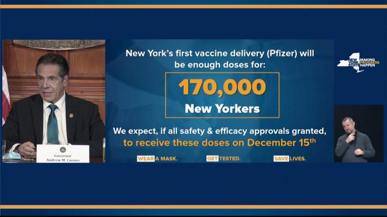17万剂！库默称纽约首批新冠疫苗12月15日运抵