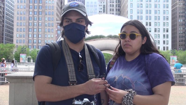 芝加哥口罩令放松后 市中心还有人戴口罩吗？