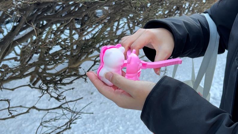 纽约新年第一雪 孩童放学迫不及待试新玩具：早就盼着大雪了