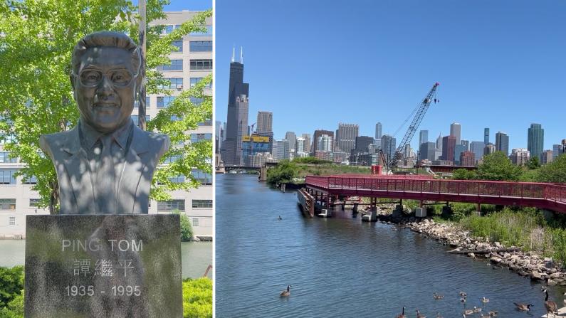【实拍】芝加哥中国城后花园--谭继平公园