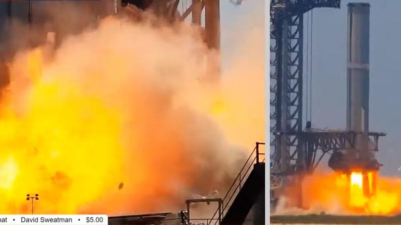 【现场】SpaceX推进器爆炸火球喷出 马斯克：不太好