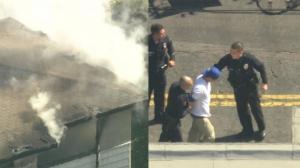 洛杉矶男子开枪打伤室友后与警方枪战 还反锁屋内纵火
