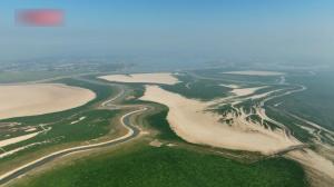 江西鄱阳湖部分支流断流 河床荒凉