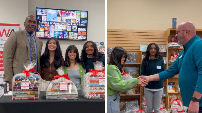 美華婦女行動聯盟向伊州203、204學區捐贈亞裔書籍