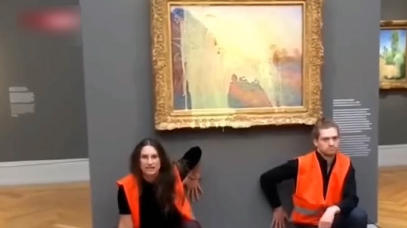德國一博物館的莫奈畫作被投擲土豆泥