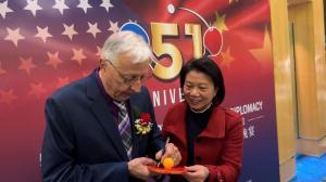 “乒乓外交”51周年纪念活动洛杉矶举行