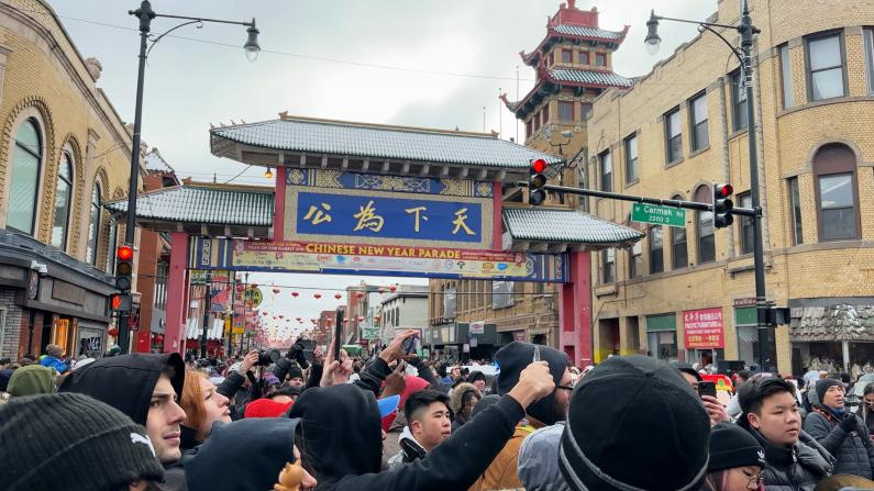 千余民众欢聚芝加哥中国城庆兔年
