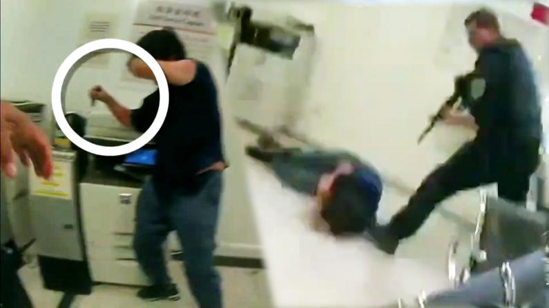 男子冲撞中领馆遭击毙 旧金山警方发布最新视频