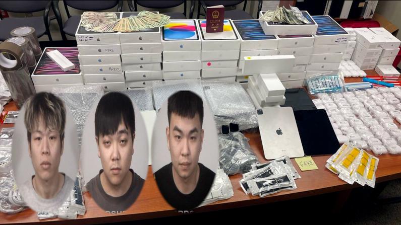 纽约3华男倒换10万元假苹果产品被捕
