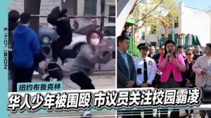 纽约华裔少年公然被围殴 市议员关注校园霸凌